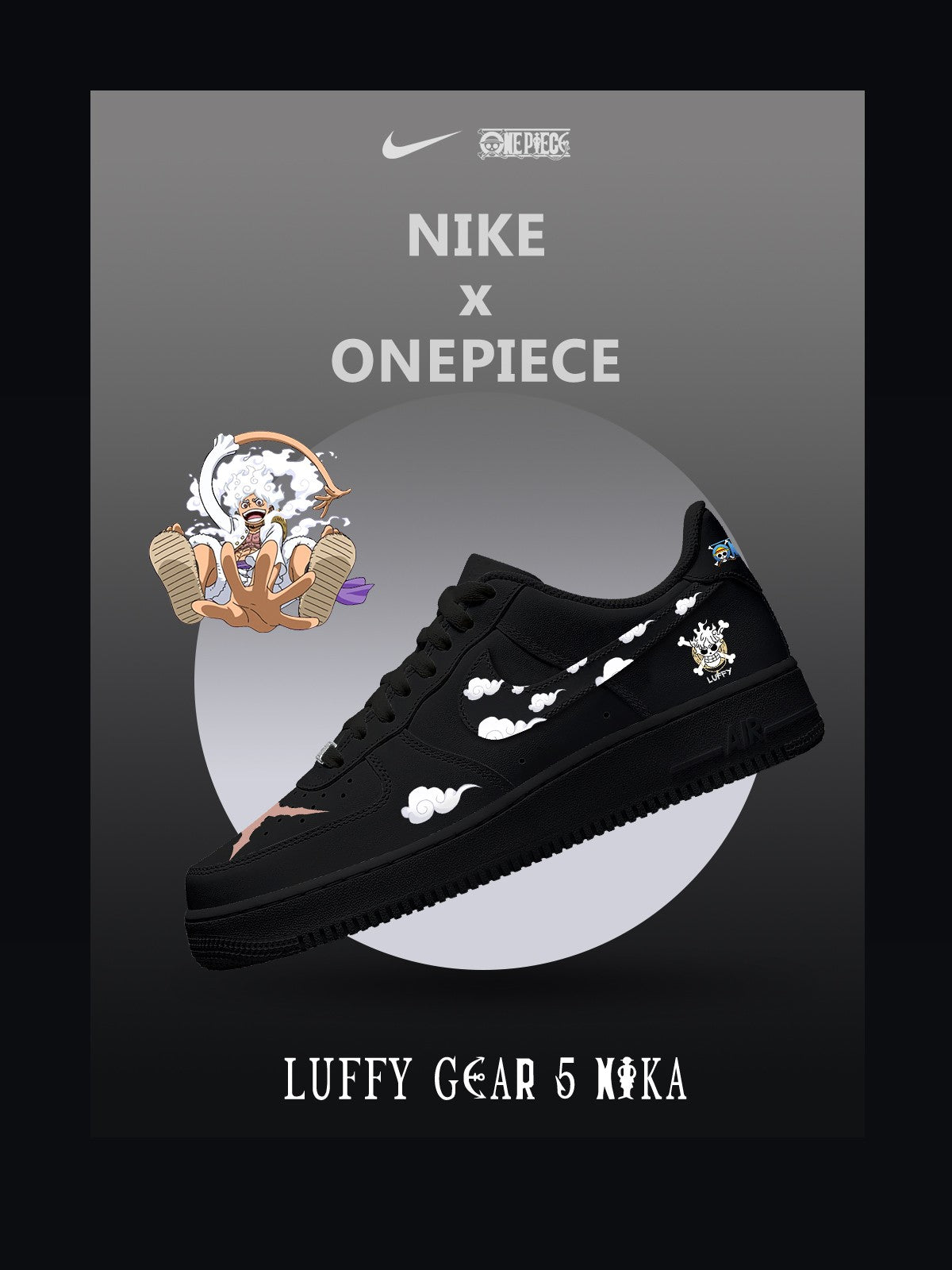 Personalized Luffy Gear 5 Nika No.1 Shoes