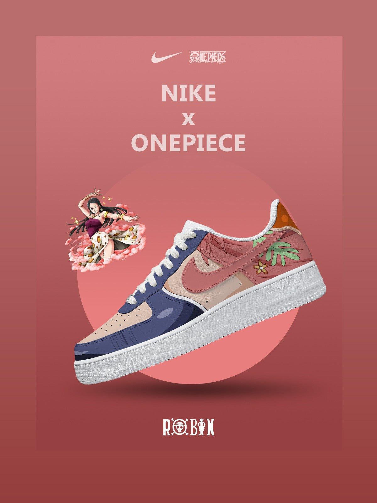 Personalized Nico Robin No.3 Sneakers