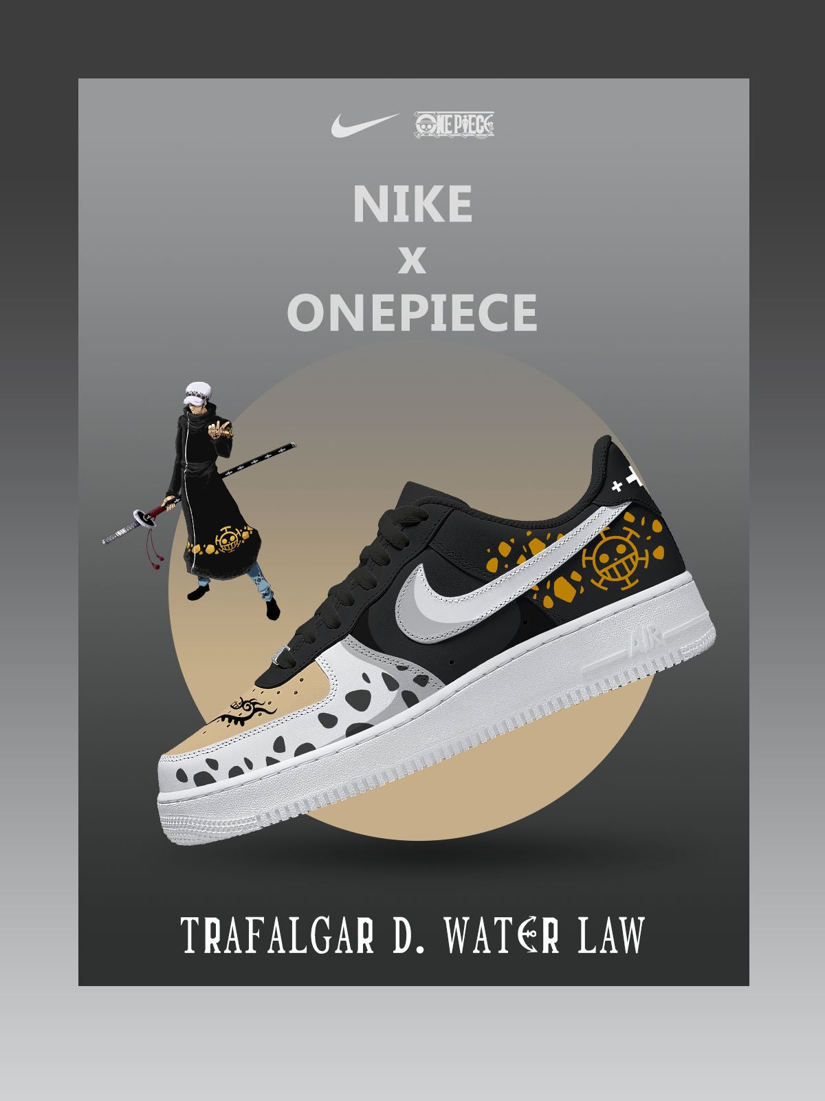 Personalized Trafalgar D. Water Law Sneakers