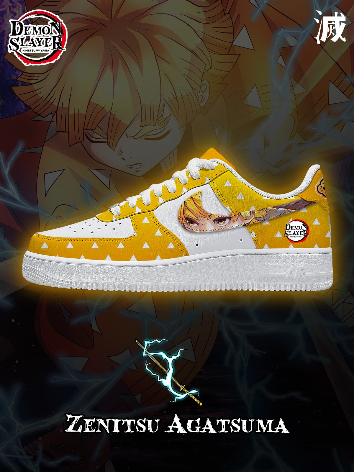 Personalized Zenitsu Agatsuma Sneakers