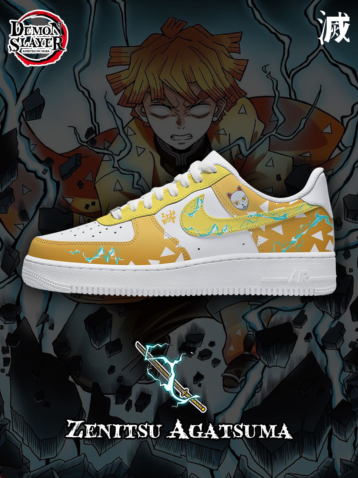Personalized Zenitsu Agatsuma V.1 Shoes