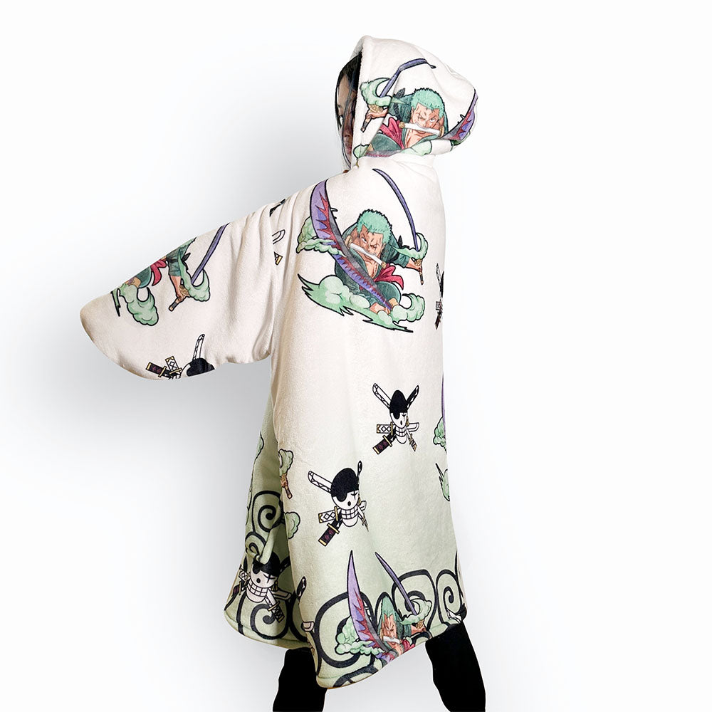 Alternative view of Pirate Hunter Blanket Hoodie - Op