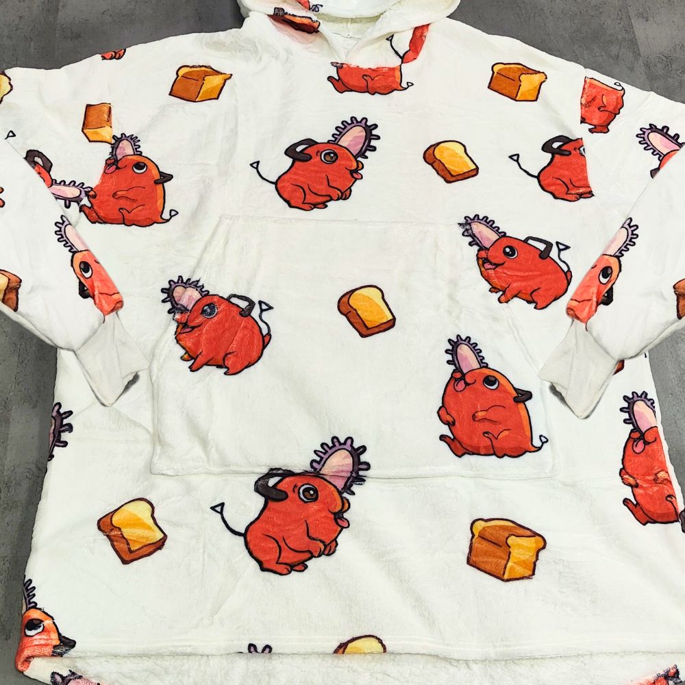 Alternative view of Pochita Hoodie Blanket