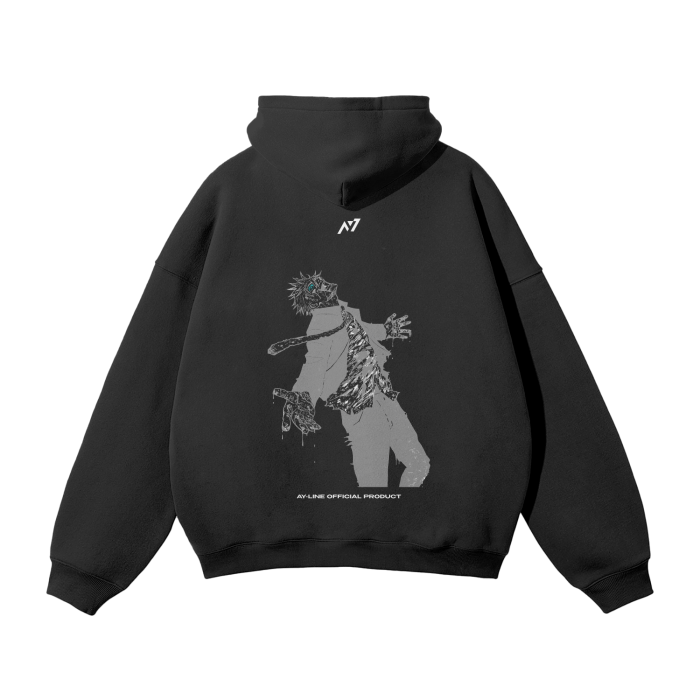 Rct Resurrection Streetwear Hoodie Black And Grey