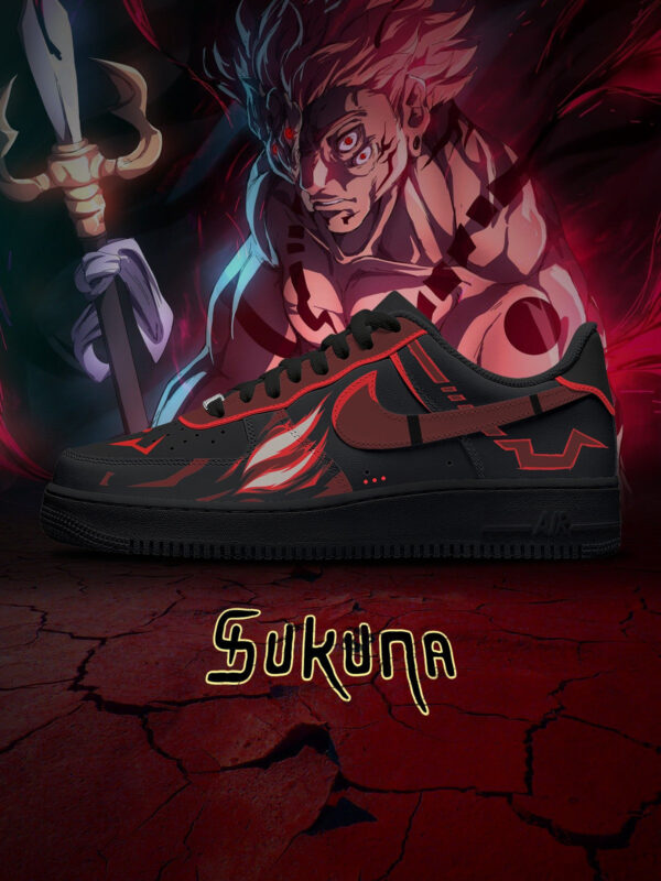Alternative view of Ryomen Sukuna True Form Custom Sneakers