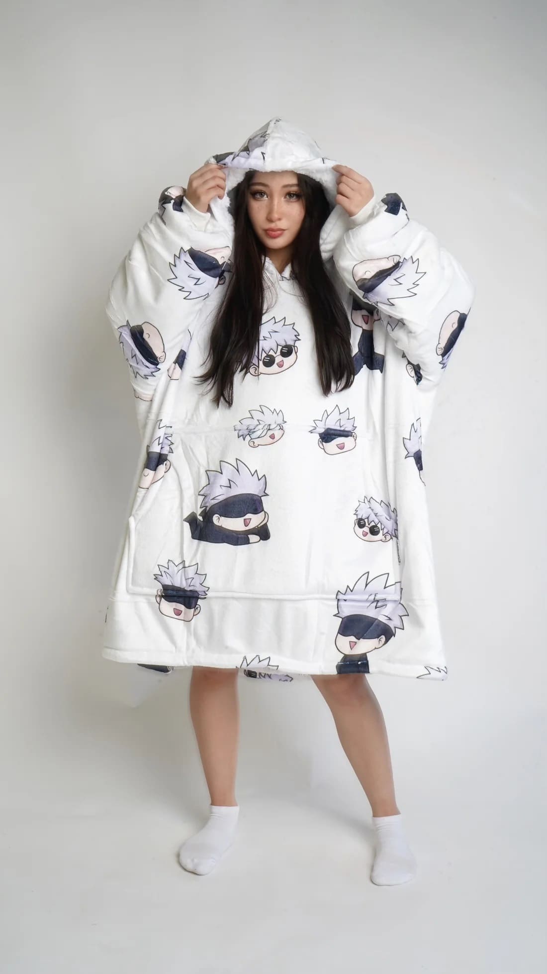 Satoru Gojo Blanket Hoodie - Jjk