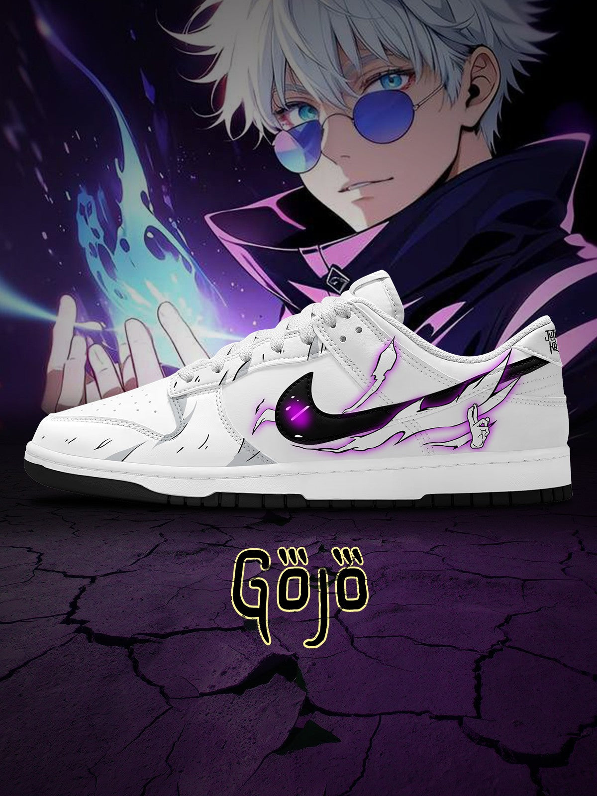 Satoru Gojo V.6 Custom Court-Low Sneakers