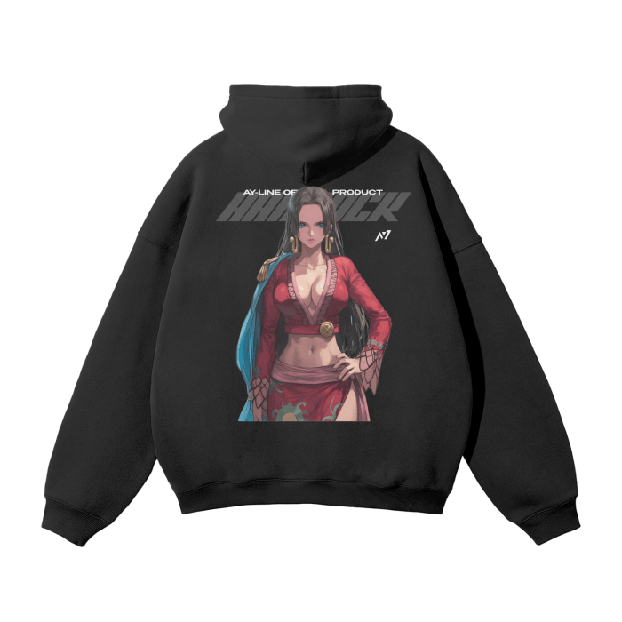Serpent Empress Y2K Streetwear Hoodie Black