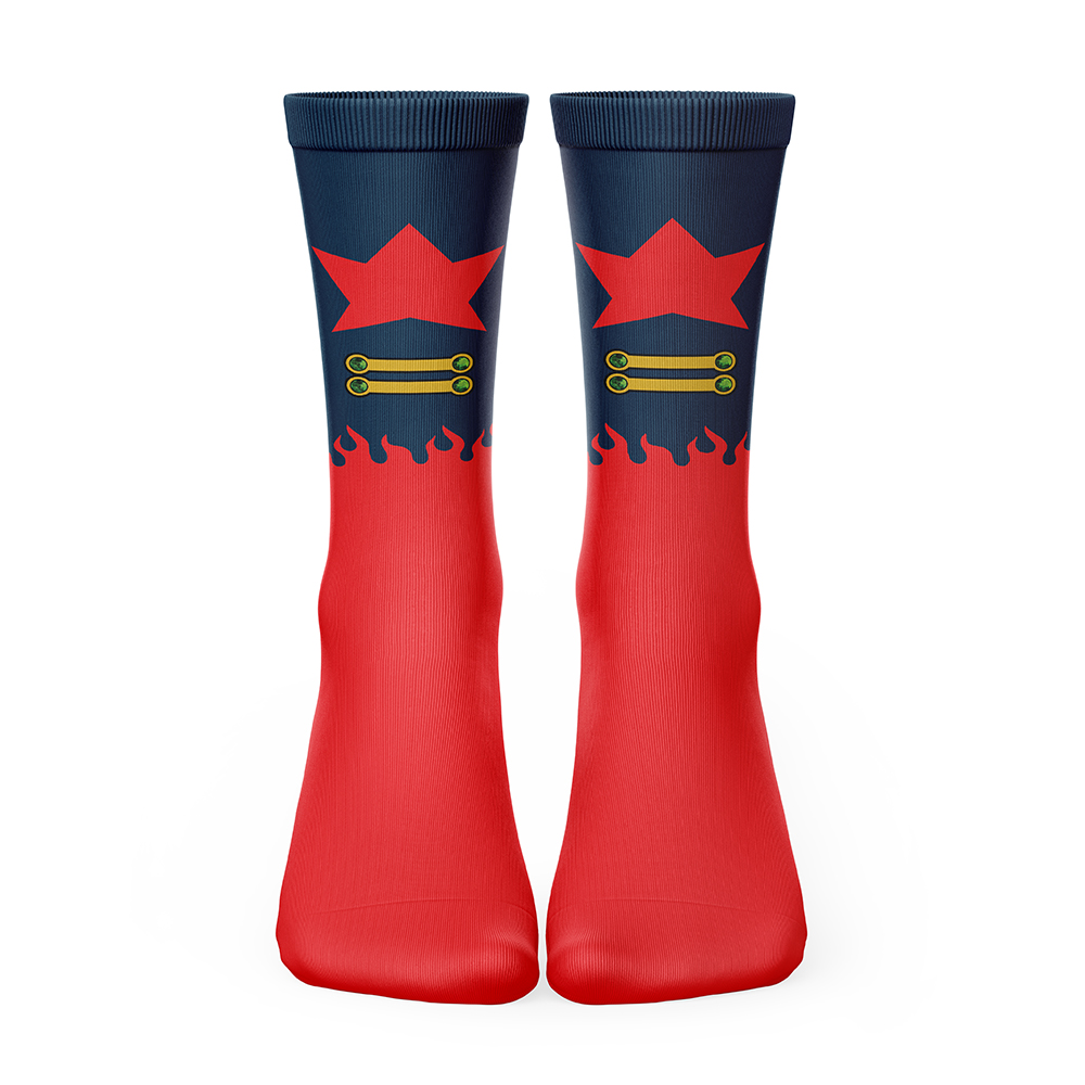 Simon Coat Gurren Lagann Socks