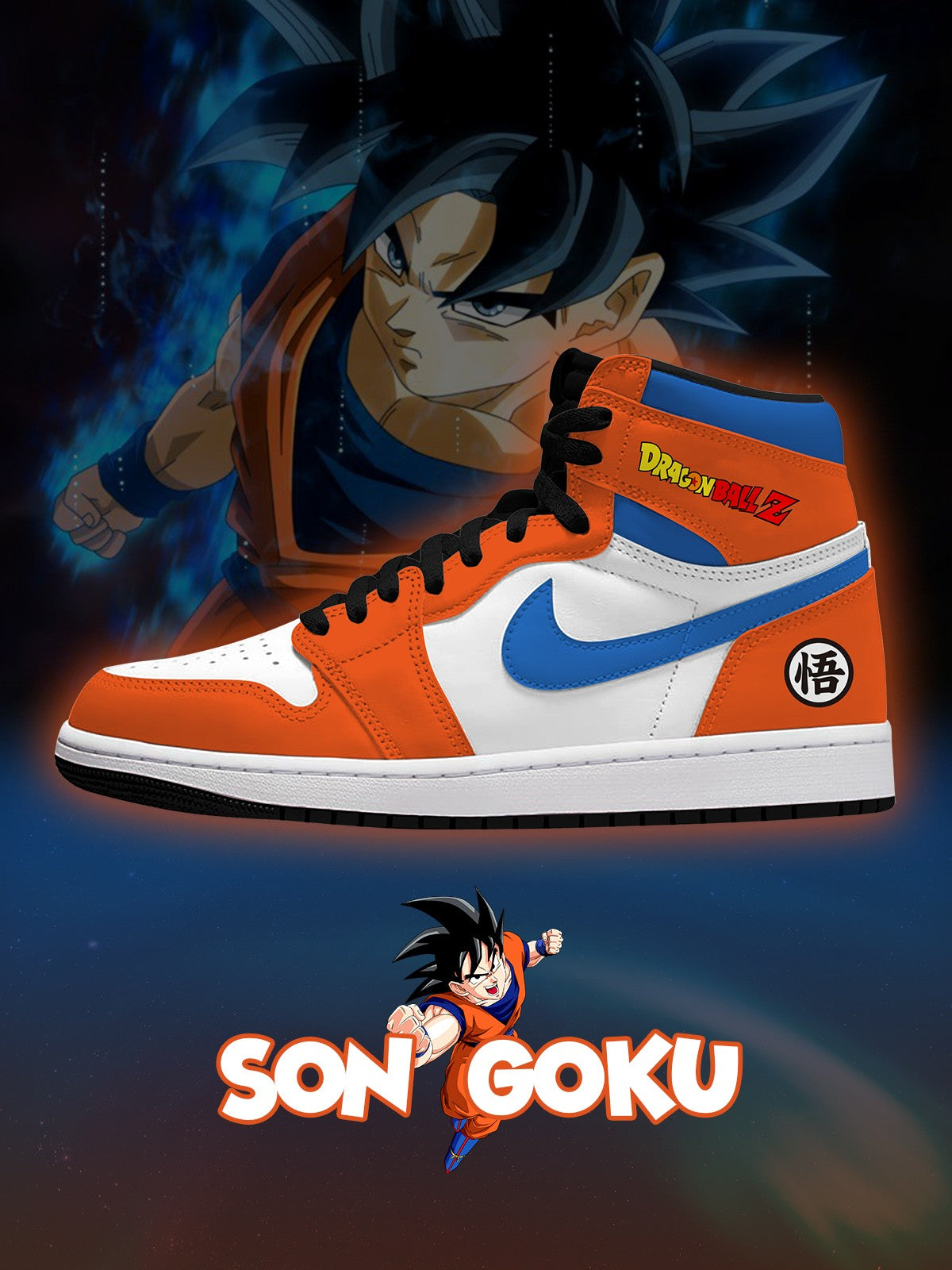 Son Goku V.1 High-Top Custom Sneakers