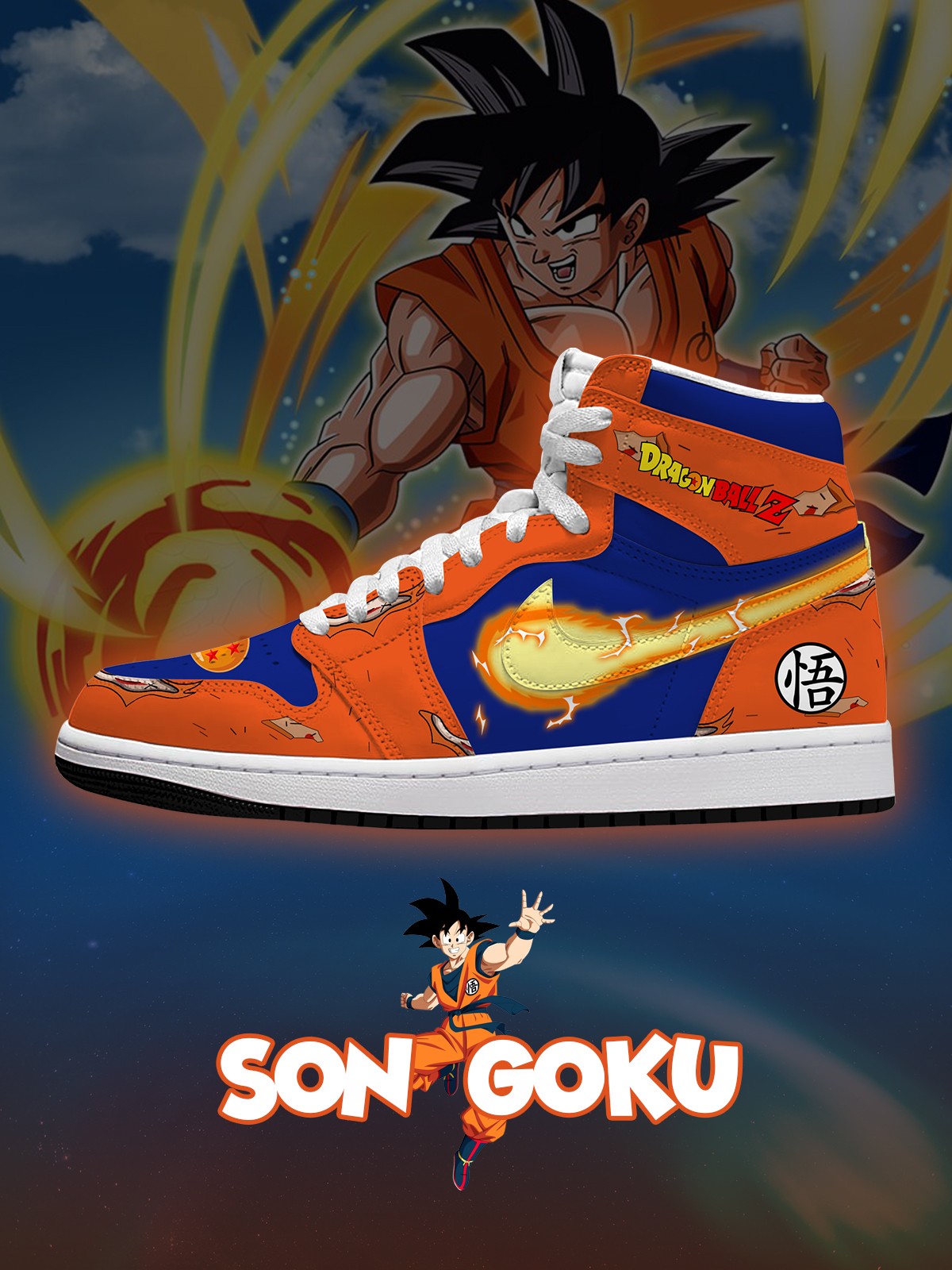 Son Goku V.3 High-Top Custom Sneakers
