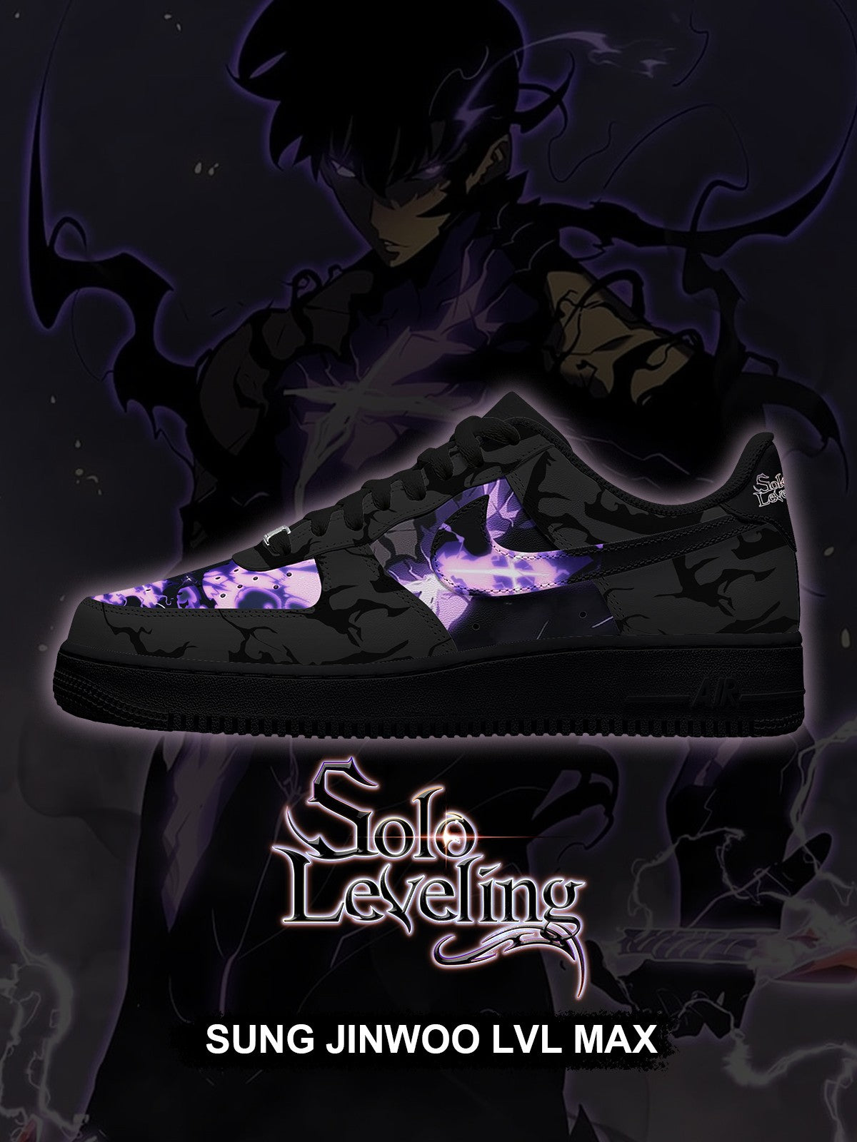 Sung Jinwoo Lvl Max V.1 Custom Sneakers