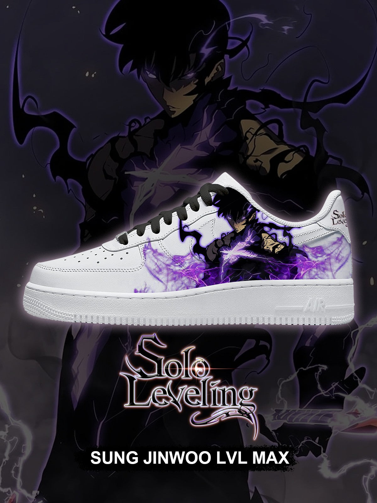 Sung Jinwoo Lvl Max V.2 Custom Sneakers