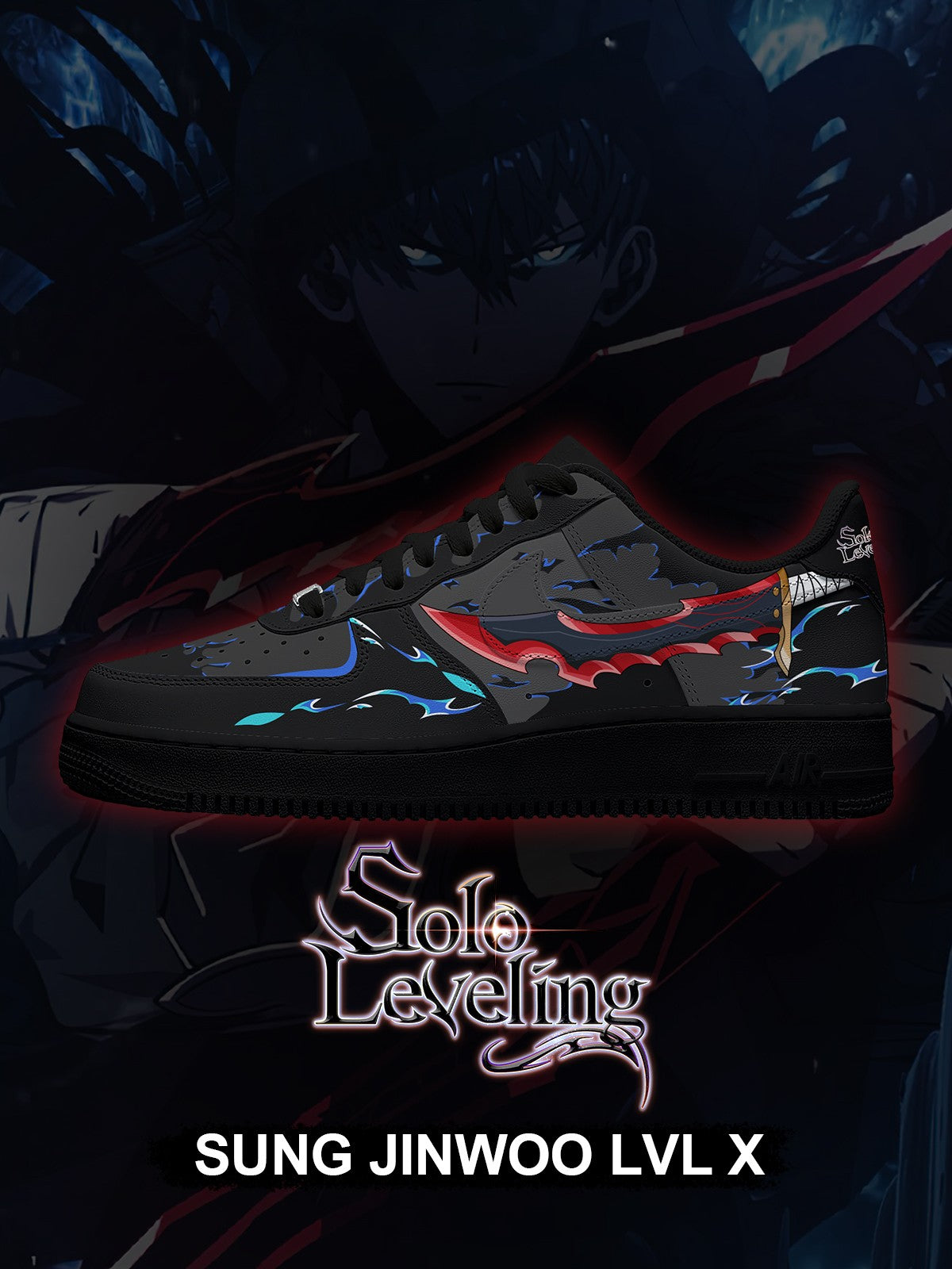 Sung Jinwoo Lvl X V.1 Custom Sneakers