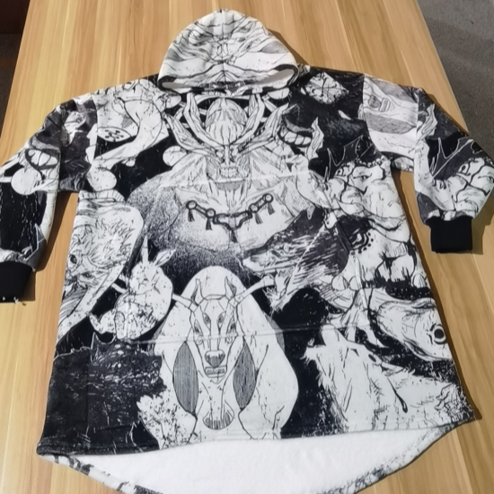 Alternative view of Ten Shadows Hoodie Blanket