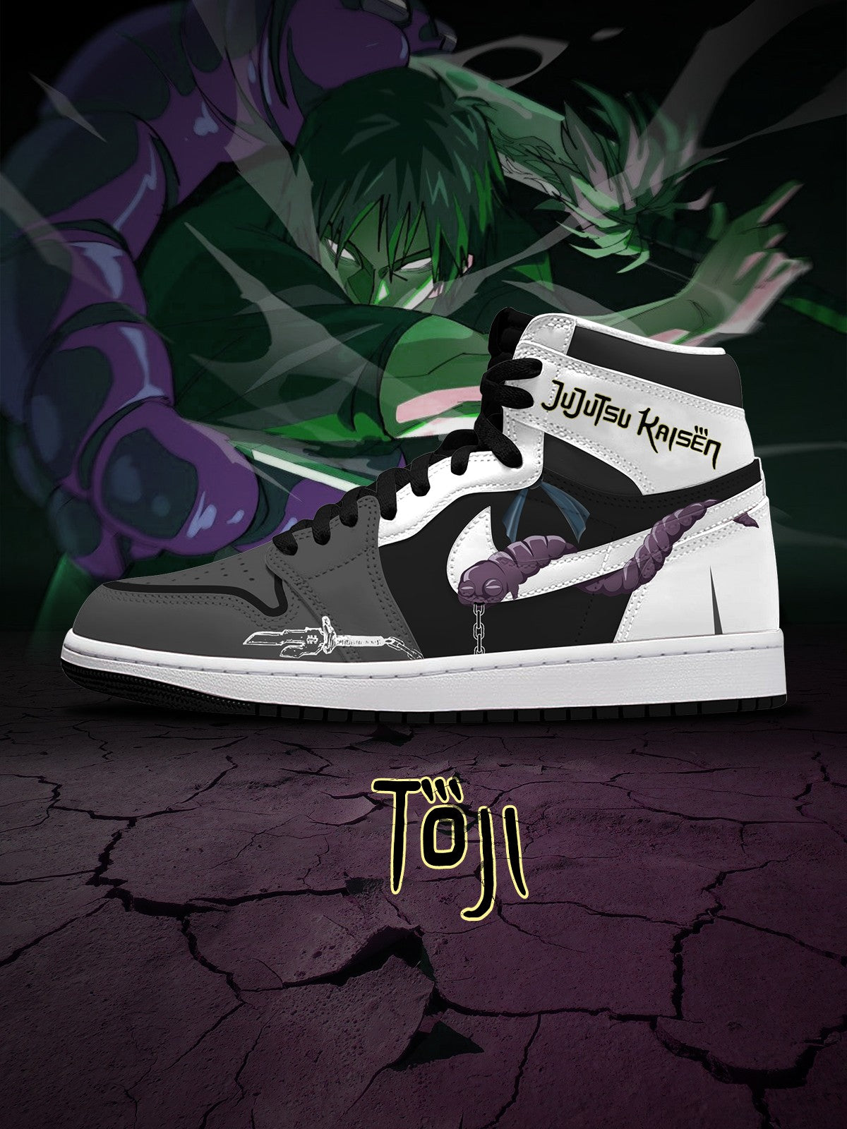 Toji Fushiguro V.1 High-Top Custom Sneakers