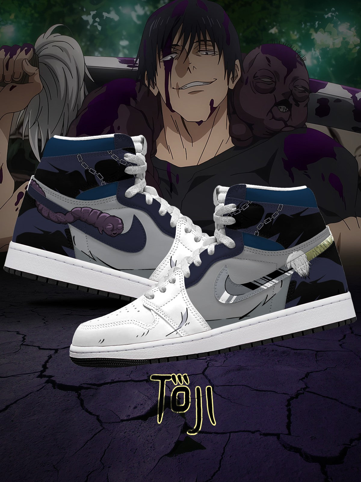 Toji Fushiguro V.2 High-Top Custom Sneakers