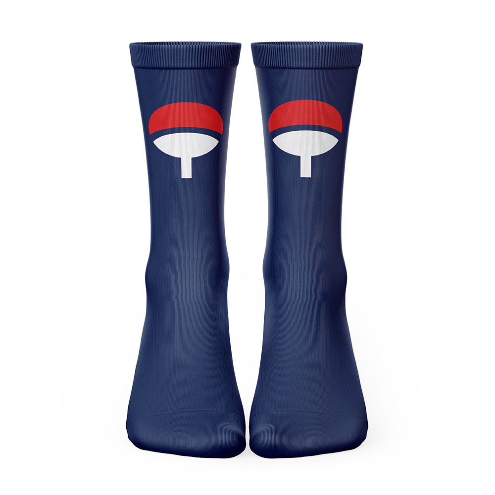Uchiha Clan Naruto Socks