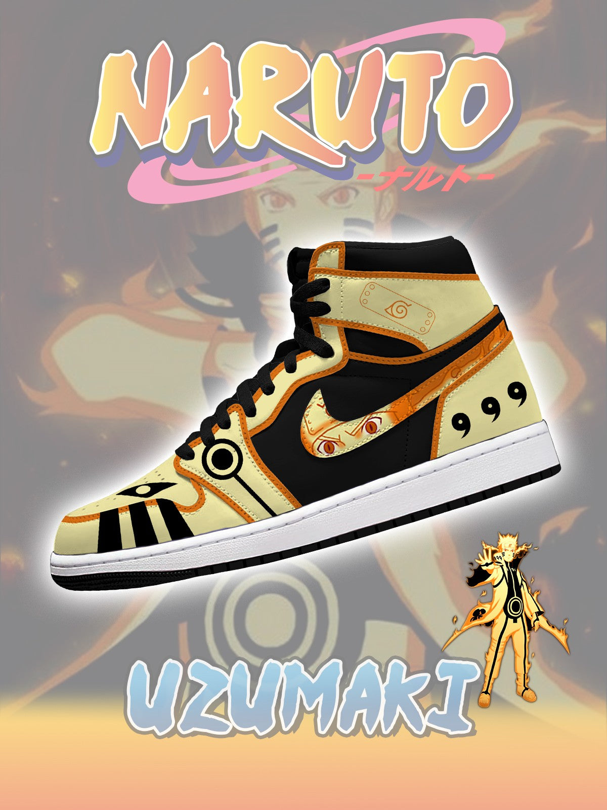 Uzumaki V.3 High-Top Custom Sneakers