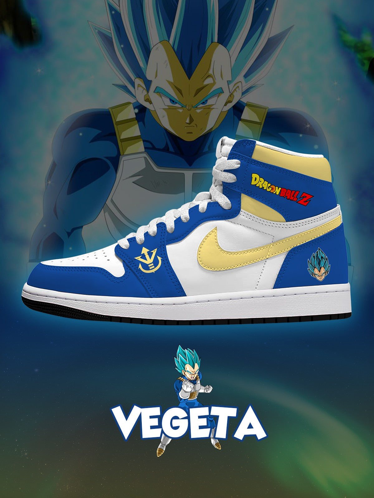 Vegeta V.1 High-Top Custom Sneakers