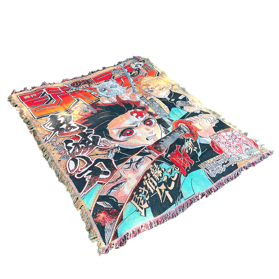 Alternative view of Vintage Demon Hunters Tapestry