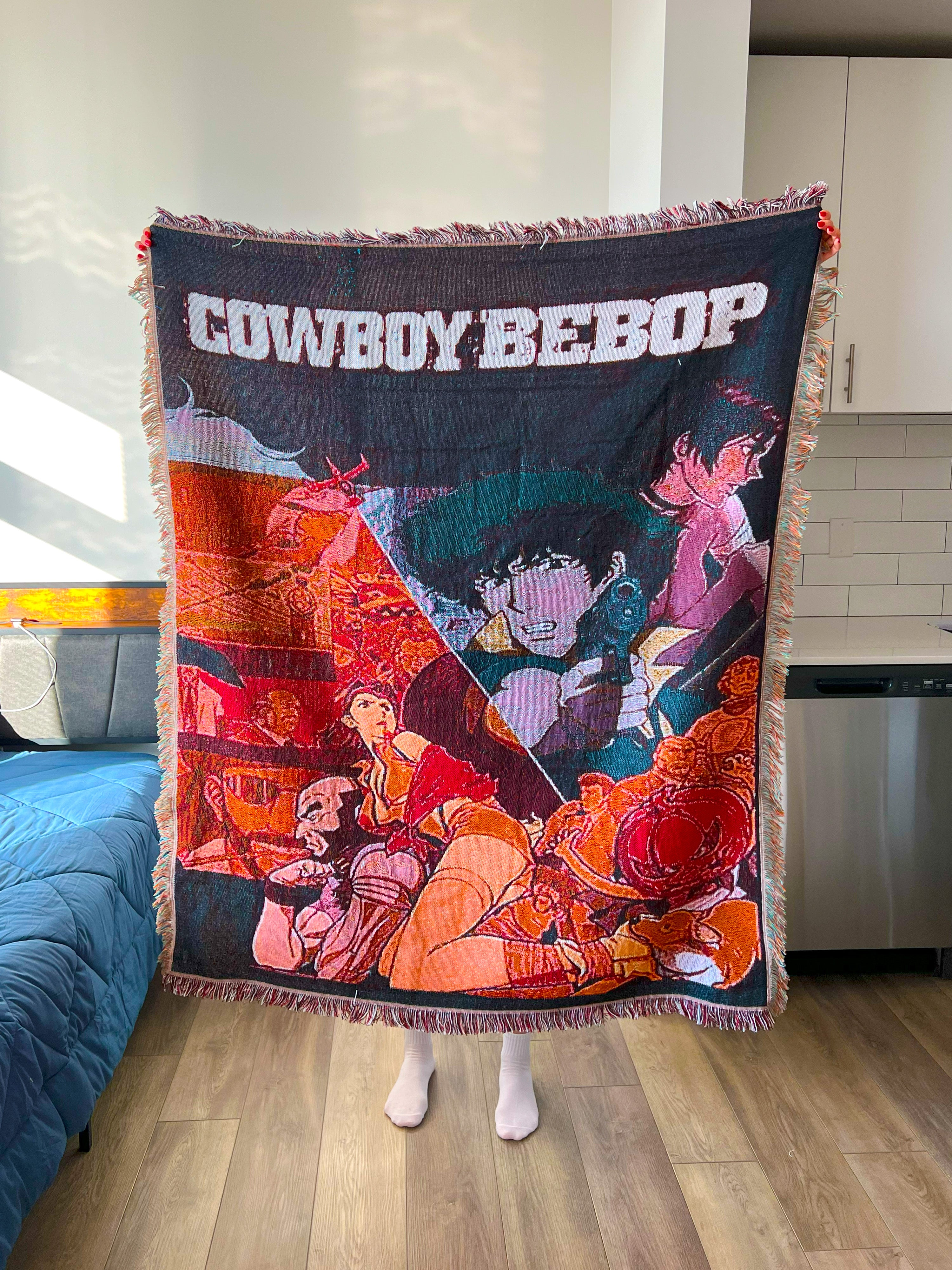 Alternative view of Vintage Galactic Cowboy Tapestry