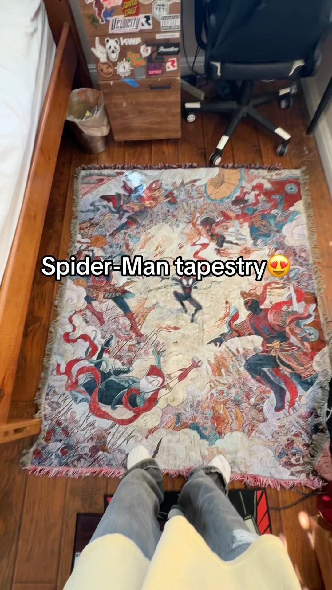 Alternative view of Vintage Spiders Tapestry