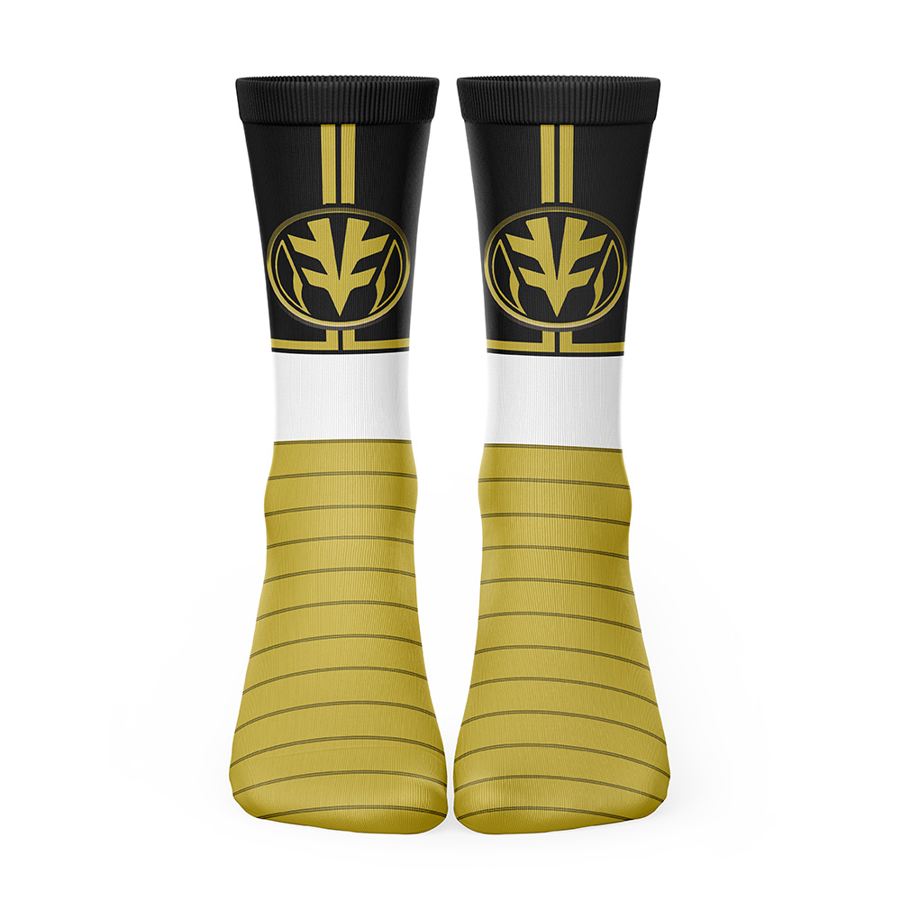White Ranger Mighty Morphin Power Rangers Socks