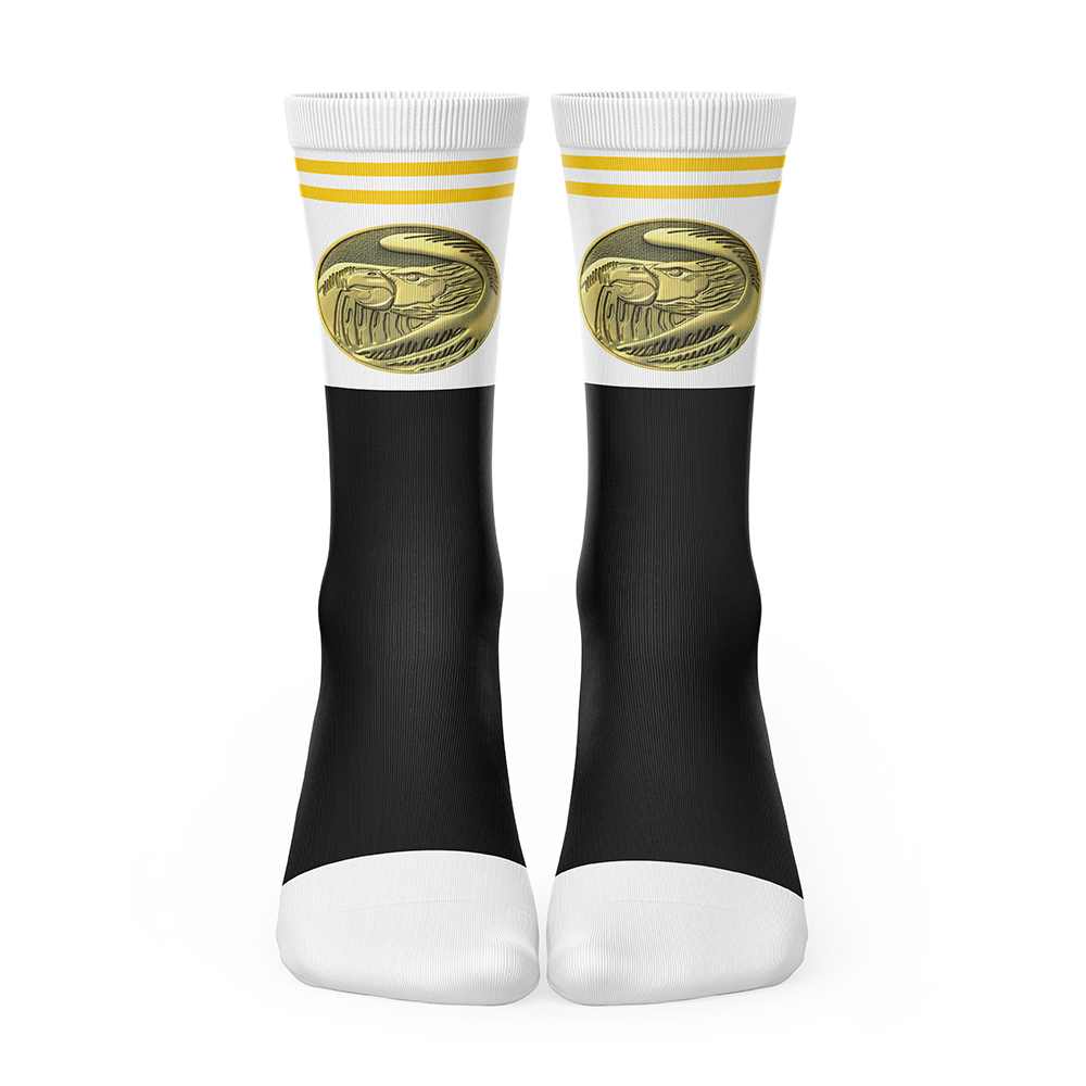 White Ranger Ninjetti Power Rangers Socks