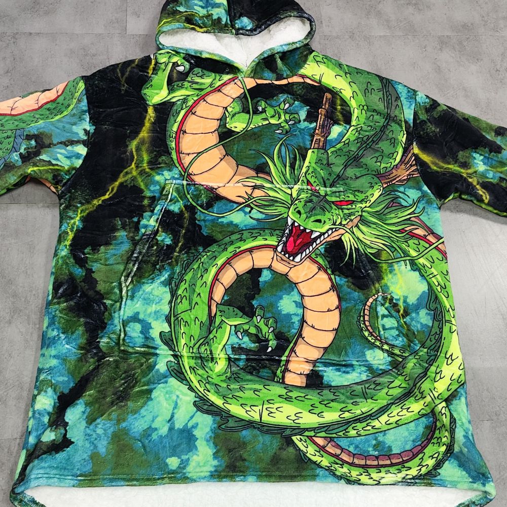 Alternative view of Wishing Dragon Hoodie Blanket