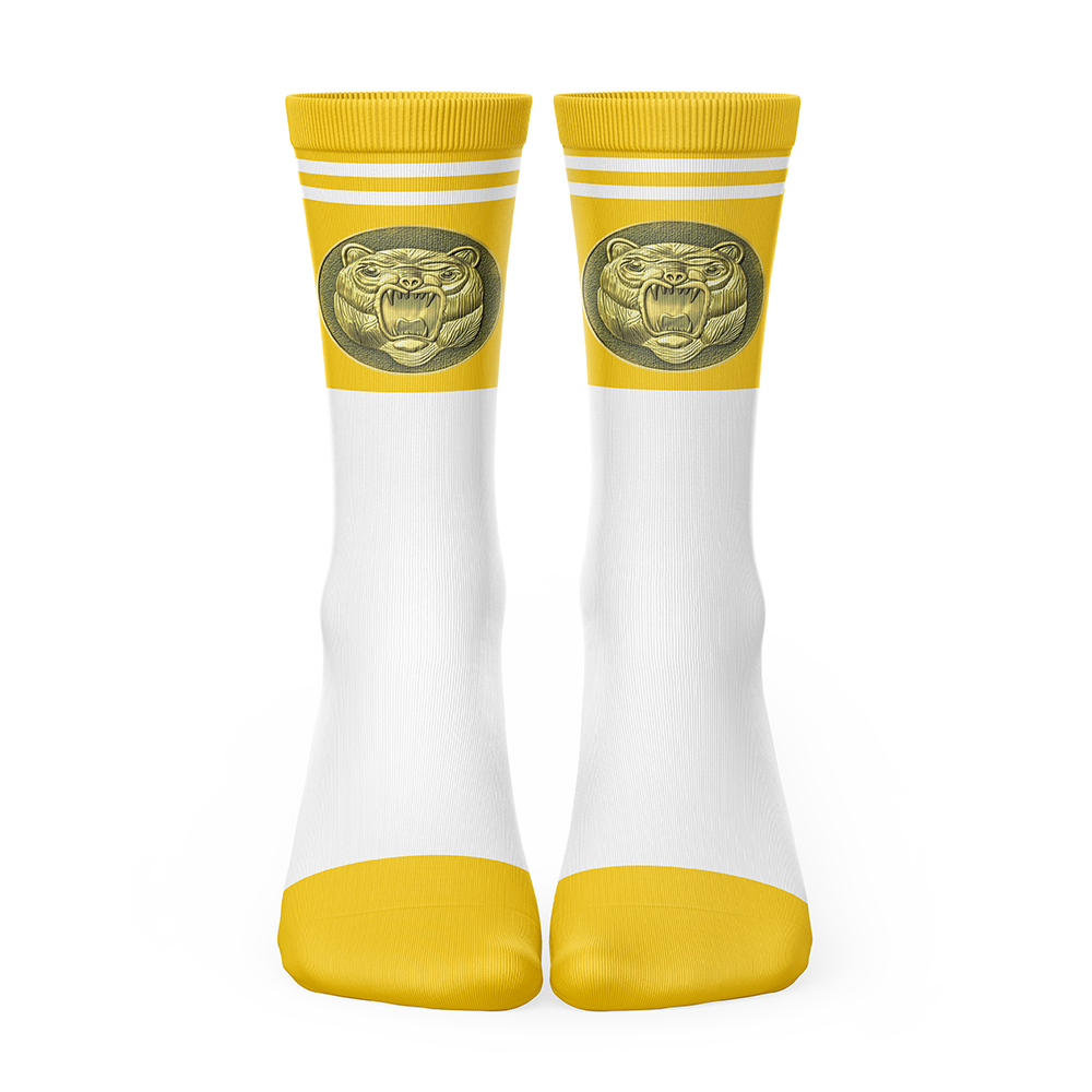 Yellow Ranger Ninjetti Power Rangers Socks