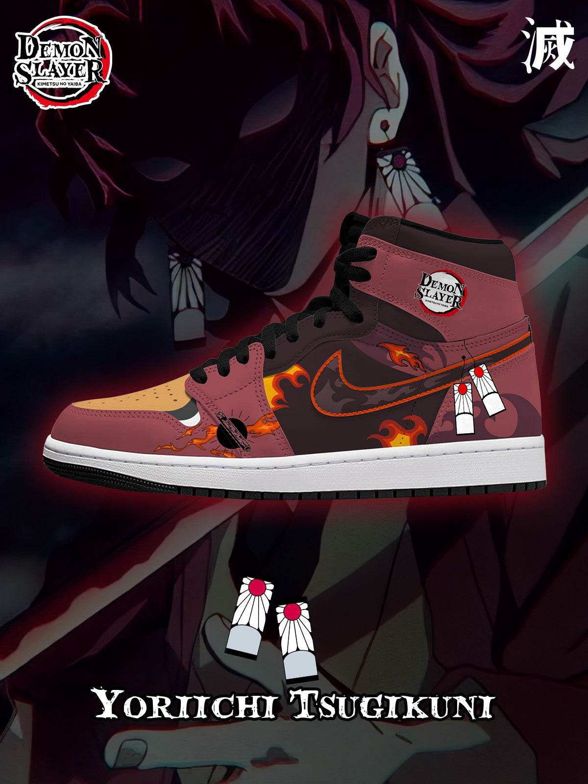 Yoriichi Tsugikuni V.1 Custom High-Top Sneakers