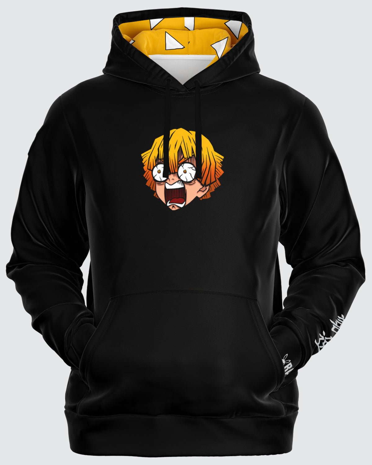 Alternative view of Zenitsu Agatsuma Hoodie • Demon Slayer