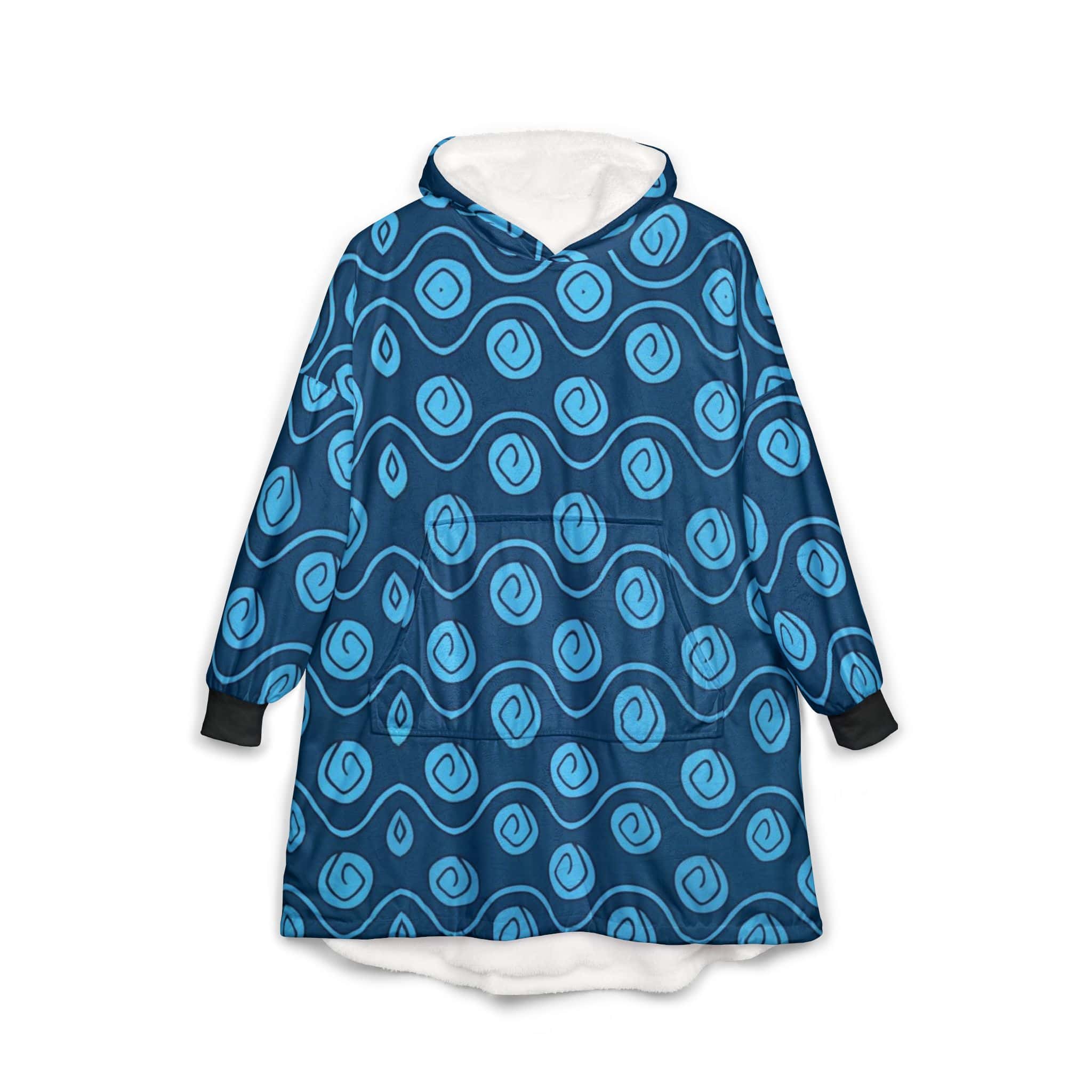 Zoro Arlong Park Op Pattern Blanket Hoodie