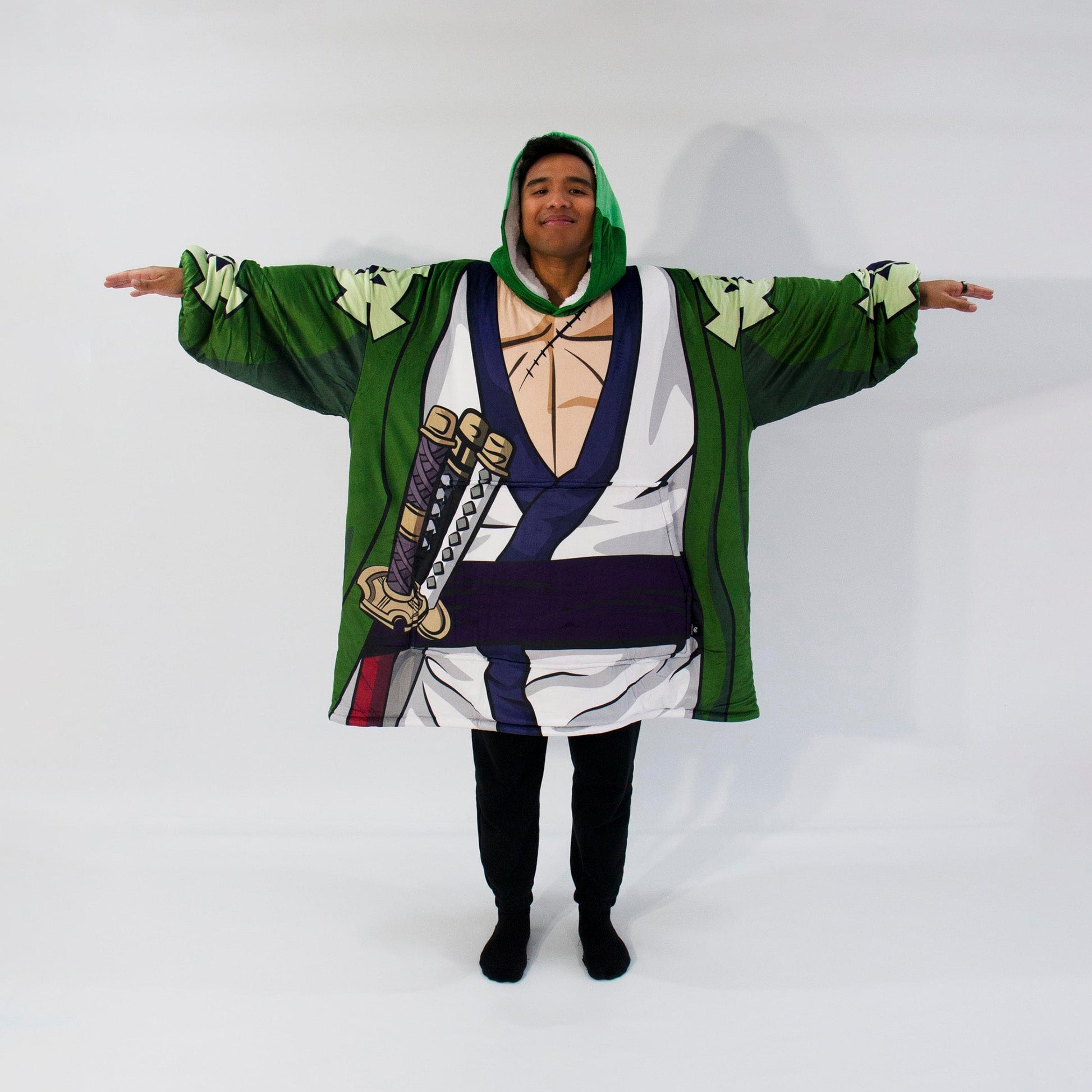Zoro Wano Kuni Op Blanket Hoodie